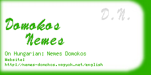 domokos nemes business card